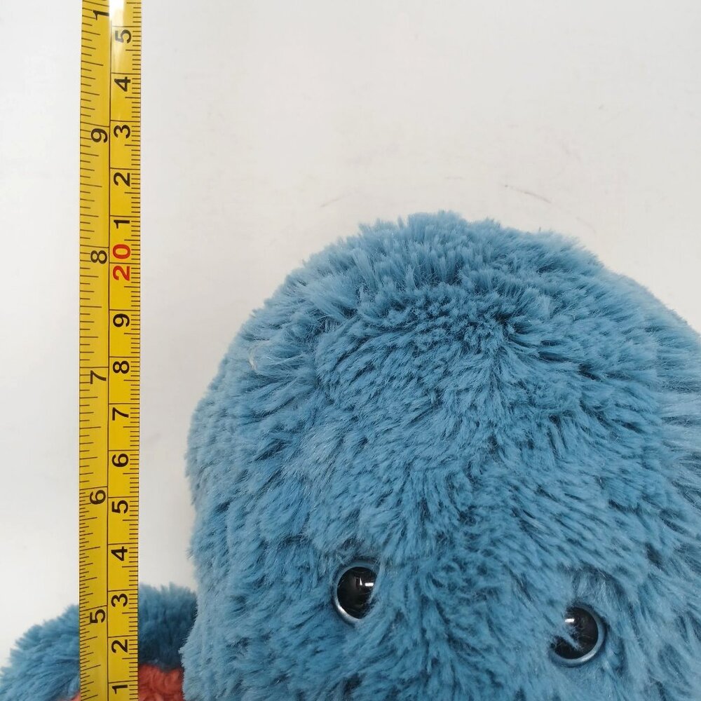 Manhattan Toy Co Plush Octopus Stuffed Animal 8" Blue & Orange Soft Cuddly #D51 - Picture 3 of 12